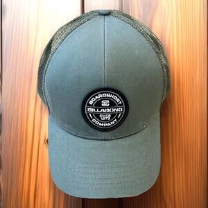 BILLABONG WALLED Hat ARMY GREEN COTTON ADJUSTABLE MENS WOMENS SNAP HAT Cap